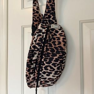 Ganni leopard fanny bum bag